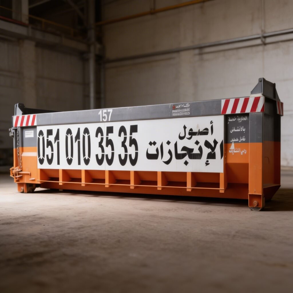 حاوية نفايات سعة 30 يارد في الرياض السعودية للنفايات الصناعية