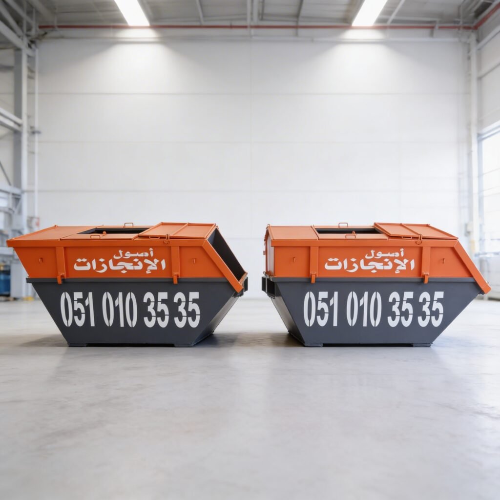 حاوية نفايات خطرة في الرياض السعودية للتخلص الآمن من المواد الكيميائية