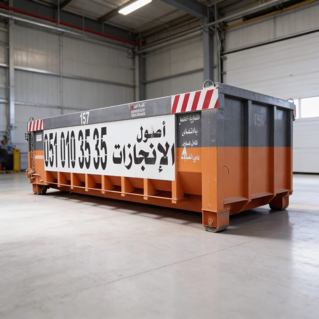 حاوية نفايات سعة 30 يارد في الرياض السعودية للنفايات الصناعية