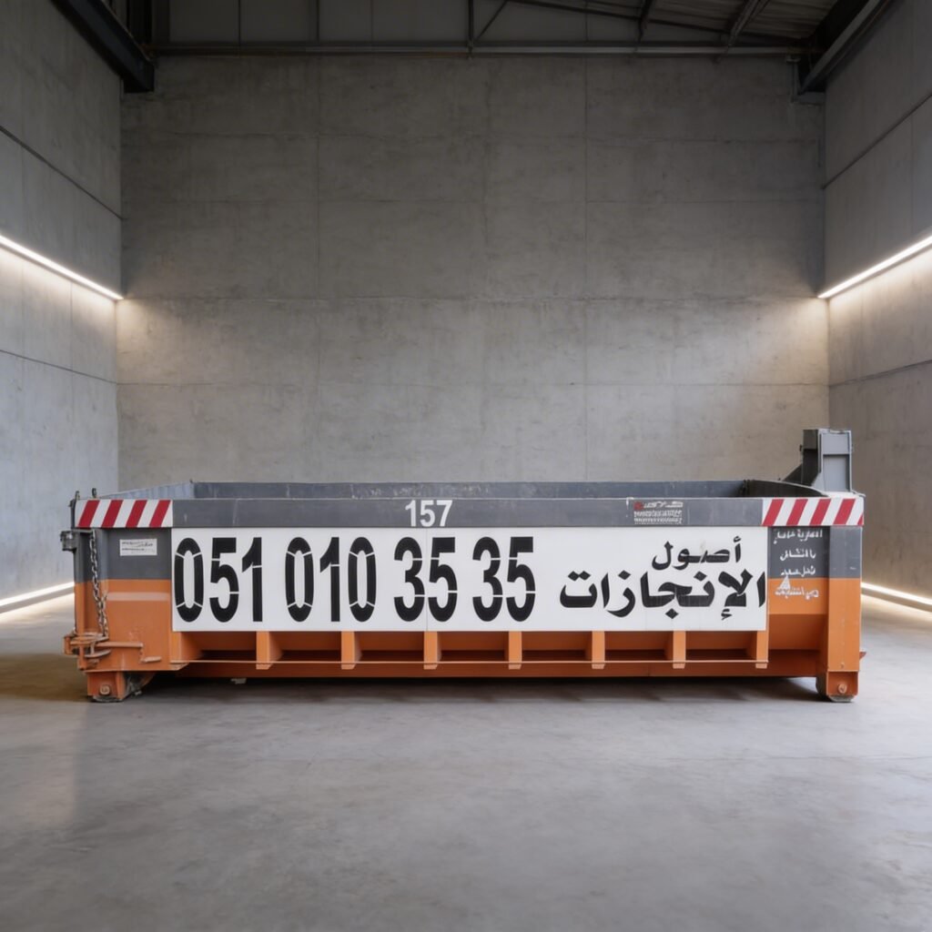 حاوية نفايات سعة 30 يارد في الرياض السعودية للنفايات الصناعية