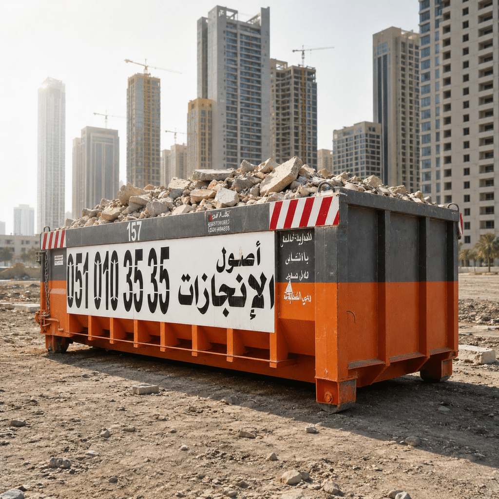 حاوية نفايات سعة 30 يارد في الرياض السعودية للنفايات الصناعية
