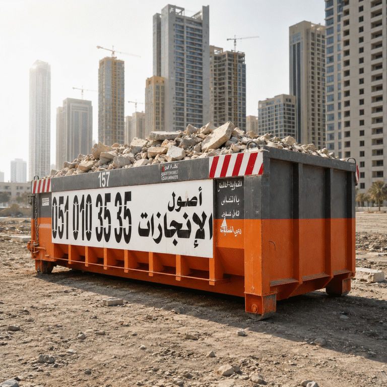 حاوية نفايات سعة 30 يارد في الرياض السعودية للنفايات الصناعية
